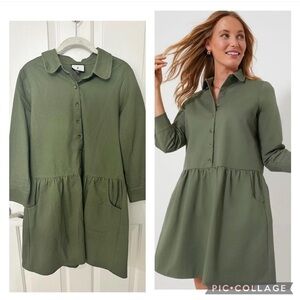 Tuckernuck jade green stretch twill hayes dress